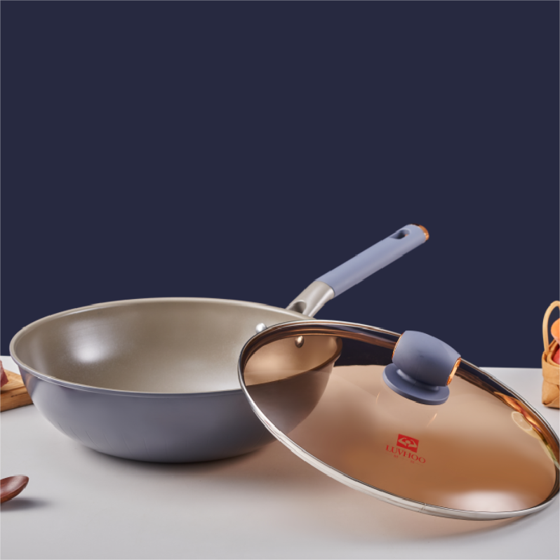 霧靄藍韻不粘炒鍋丨LH-CG23
